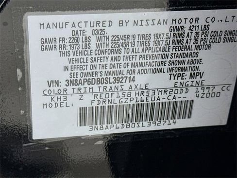 Certified 2025 Nissan Kicks SR image 32