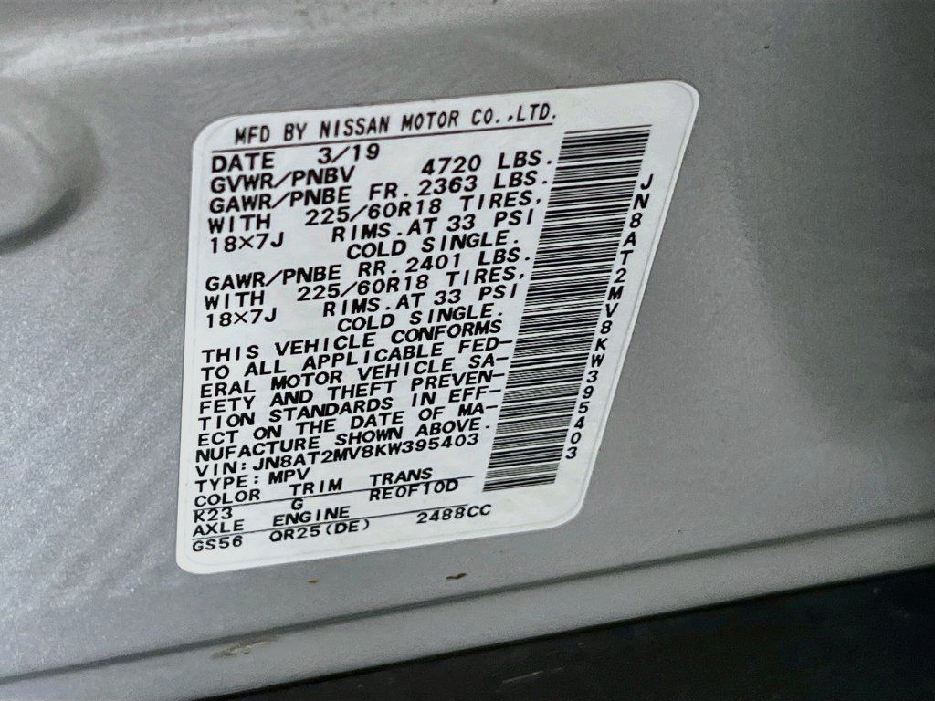 Used 2019 Nissan Rogue SV w/ Premium Package AWD/4WD image 27