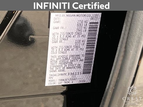 Certified 2026 INFINITI QX60 Luxe w/ Cargo Package image 33