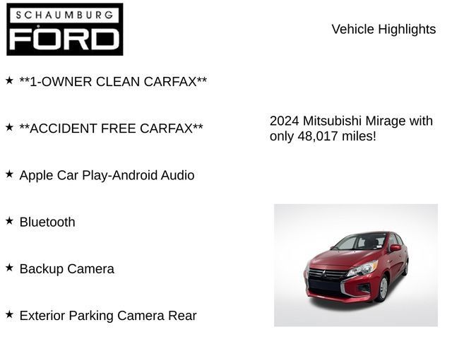 Used 2024 Mitsubishi Mirage ES FWD image 7