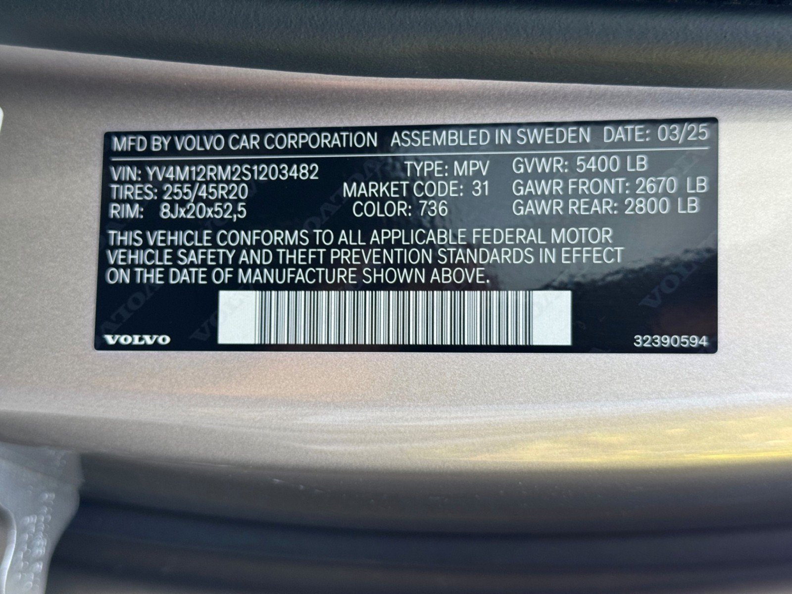 Used 2025 Volvo XC60 B5 Ultra w/ Protection Package Premier AWD/4WD image 46