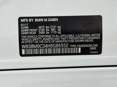 Used 2017 BMW M3 RWD image 34