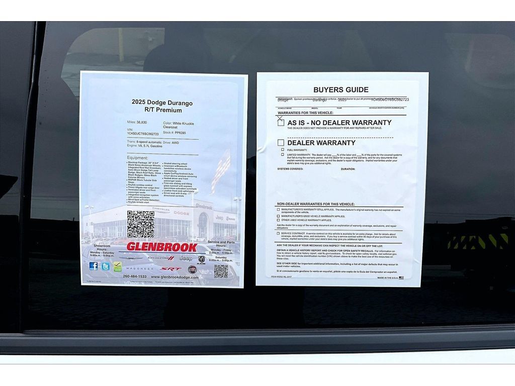 Certified 2025 Dodge Durango R/T AWD/4WD image 59