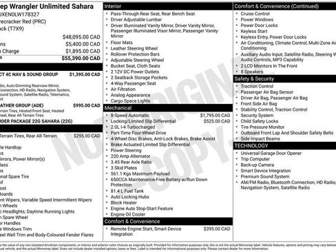 Used 2020 Jeep Wrangler Unlimited Sahara w/ Uconnect 4C Nav & Sound Group image 3