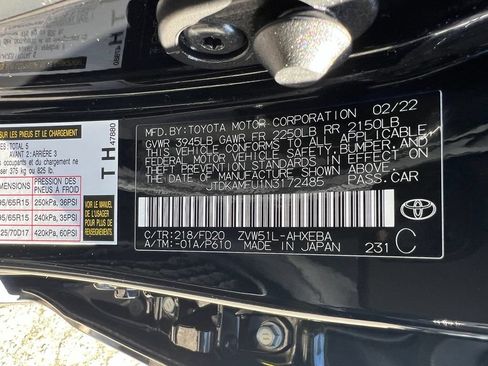 Certified 2022 Toyota Prius LE FWD image 40