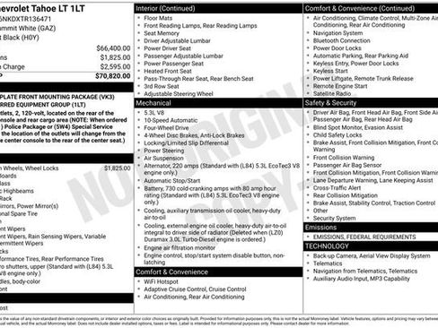 New 2026 Chevrolet Tahoe LT image 2