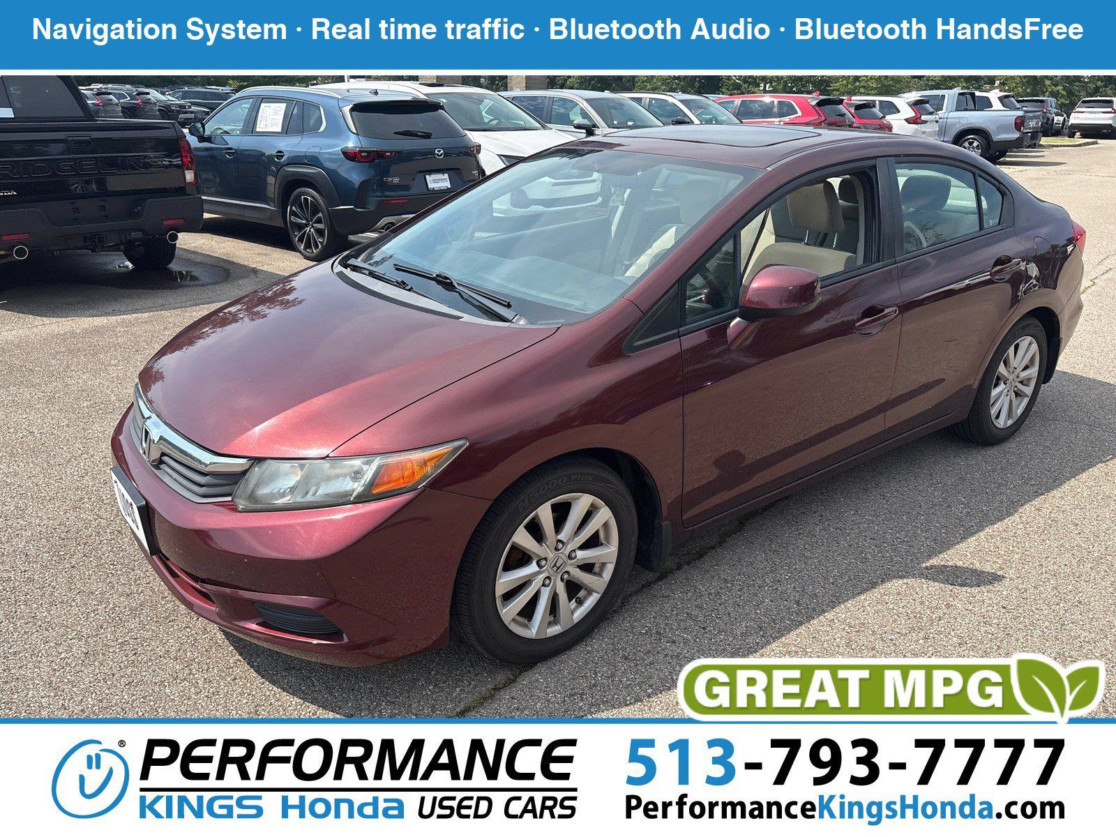 Used 2012 Honda Civic EX image 1