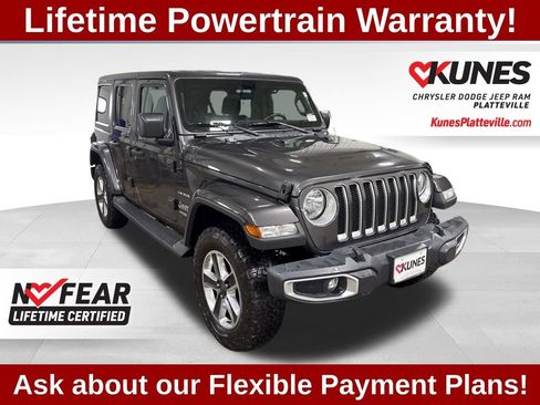Used 2019 Jeep Wrangler Unlimited Sahara w/ Safety Group AWD/4WD image 1