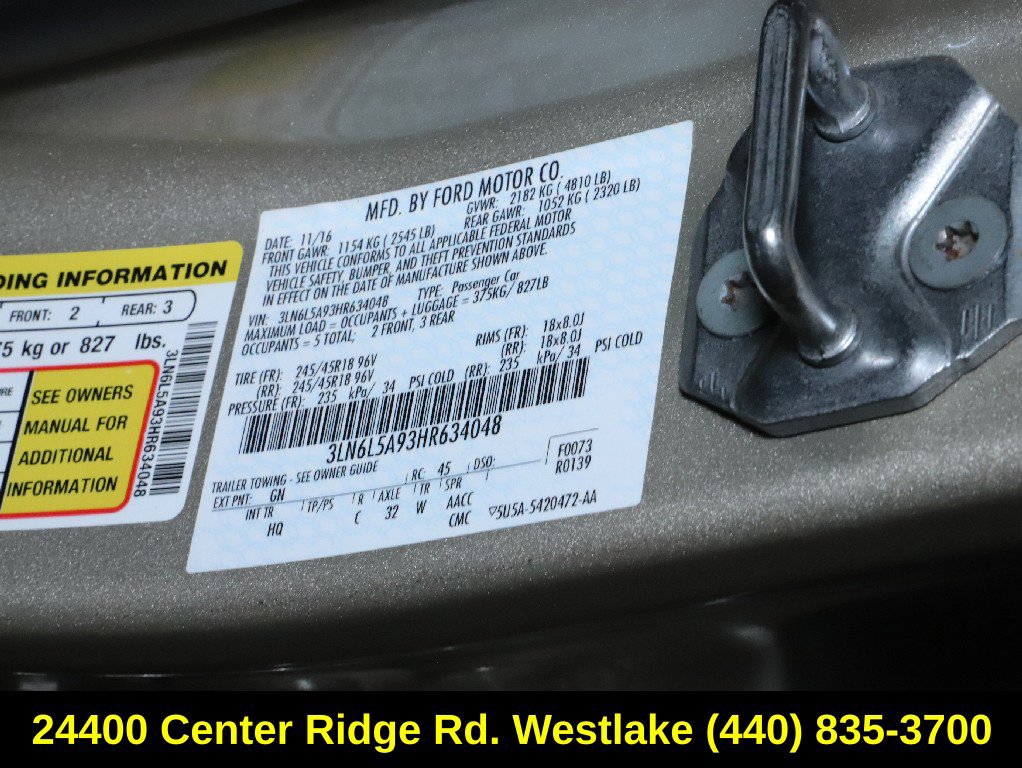 Used 2017 Lincoln MKZ Premiere FWD image 20