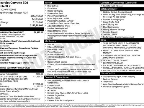 Used 2023 Chevrolet Corvette Z06 w/ Z07 Performance Package RWD image 2