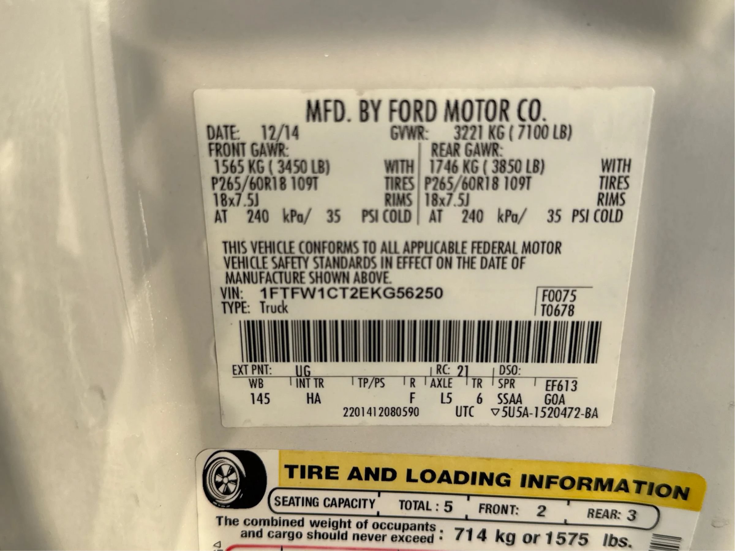 Used 2014 Ford F150 Lariat w/ Equipment Group 501A Mid RWD image 63