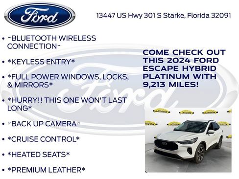 Certified 2024 Ford Escape Platinum w/ Premium Technology Package image 12