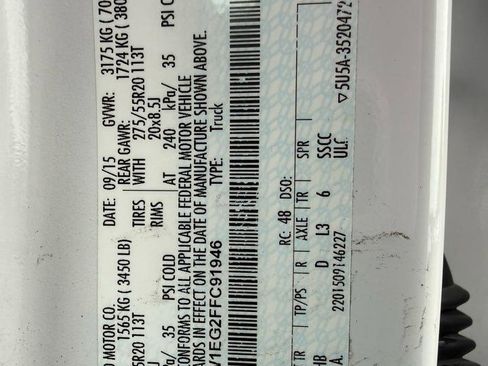 Used 2015 Ford F150 Lariat w/ Equipment Group 502A Luxury image 44