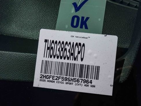Used 2025 Honda Civic Sport image 30