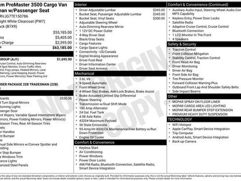 New 2026 RAM ProMaster 3500 w/ Safety Group image 15