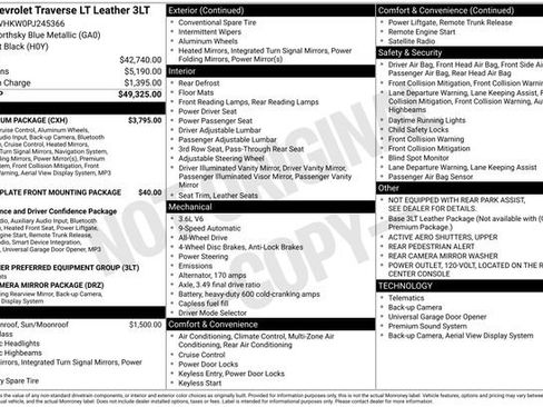 Used 2023 Chevrolet Traverse LT w/ LT Premium Package AWD/4WD image 20