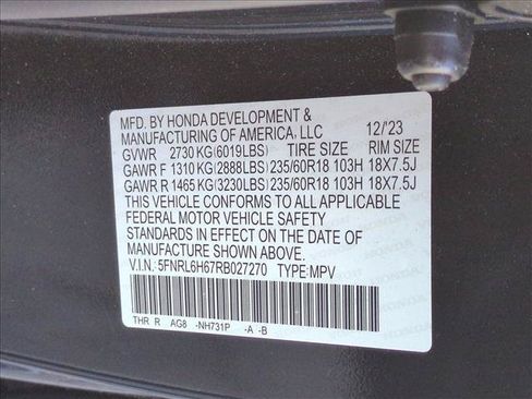 Used 2024 Honda Odyssey EX-L image 16
