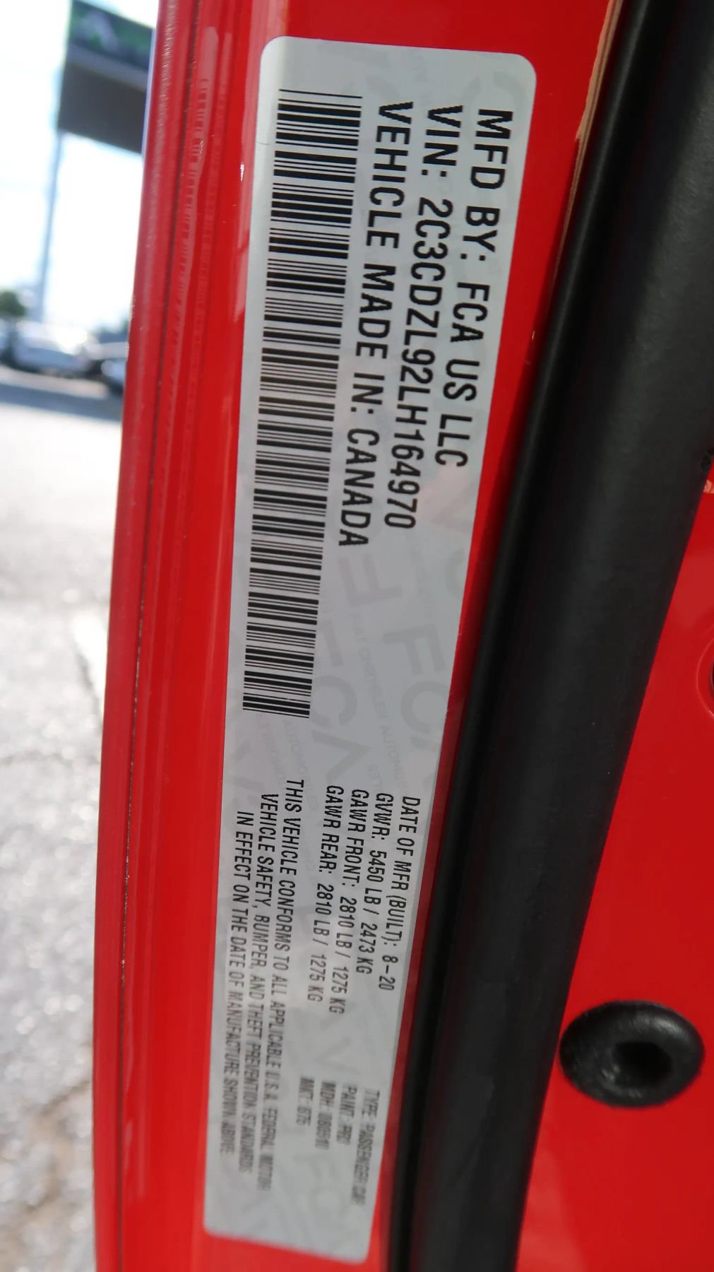 Used 2020 Dodge Challenger SRT Hellcat Redeye RWD image 44
