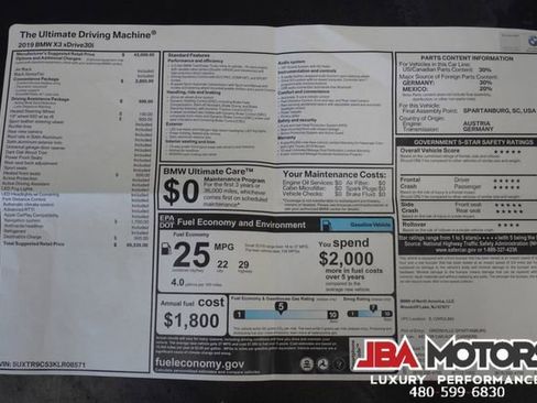 Used 2019 BMW X3 xDrive30i w/ Convenience Package image 45