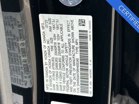 Certified 2024 Honda CR-V EX-L image 35