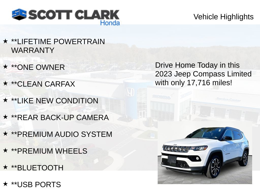 Used 2023 Jeep Compass Limited AWD/4WD image 11