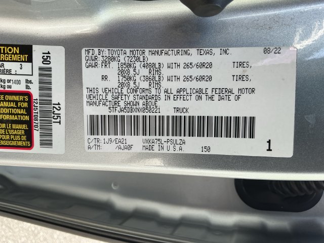 Used 2022 Toyota Tundra Limited w/ TRD Off-Road Package AWD/4WD image 26