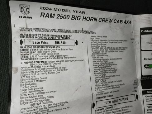 Used 2024 RAM 2500 Big Horn w/ Night Edition image 60