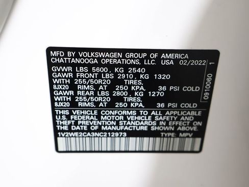 Used 2022 Volkswagen Atlas Cross Sport SE FWD image 51