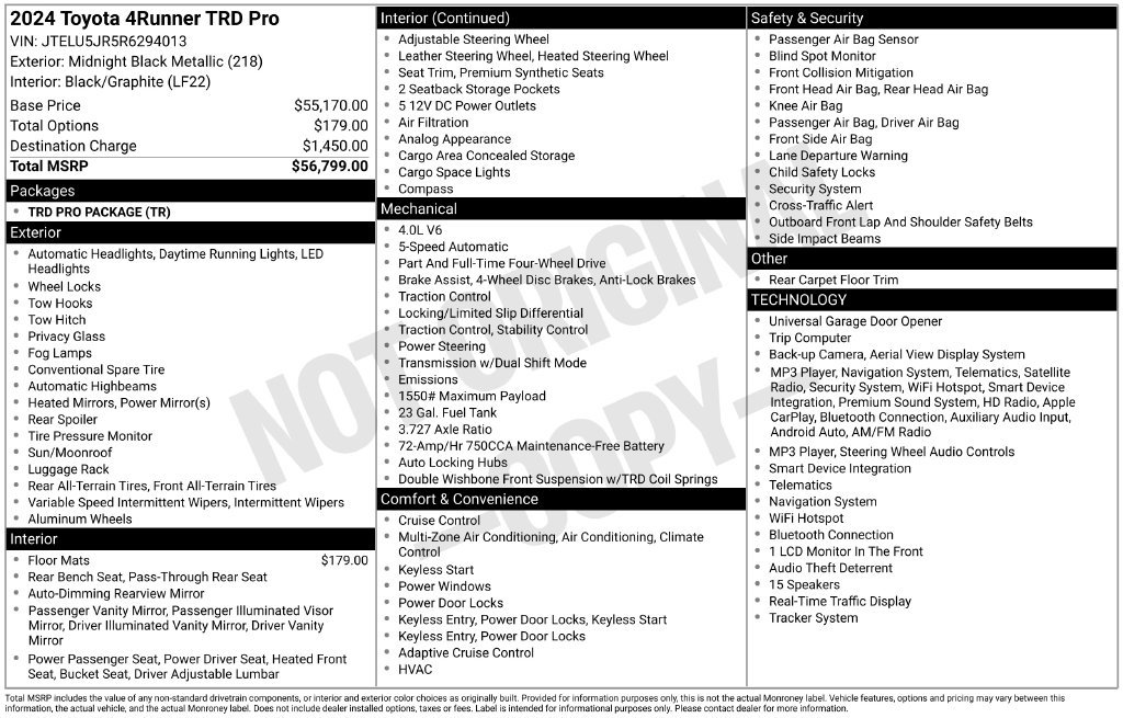 Certified 2024 Toyota 4Runner TRD Pro AWD/4WD image 30