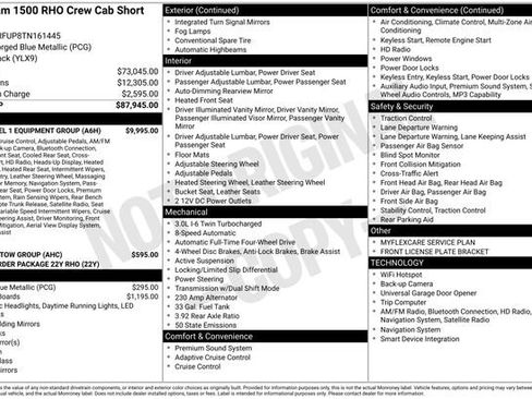 New 2026 RAM 1500 RHO w/ RHO Level 1 Equipment Group image 33