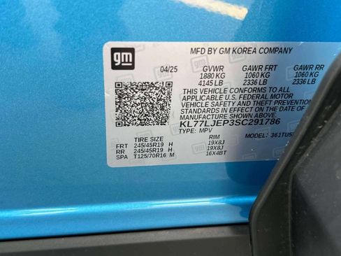 Used 2025 Chevrolet Trax RS w/ Sunroof Package FWD image 19