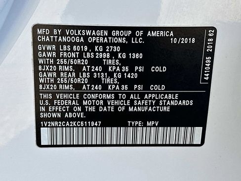Used 2019 Volkswagen Atlas SEL Premium AWD/4WD image 31