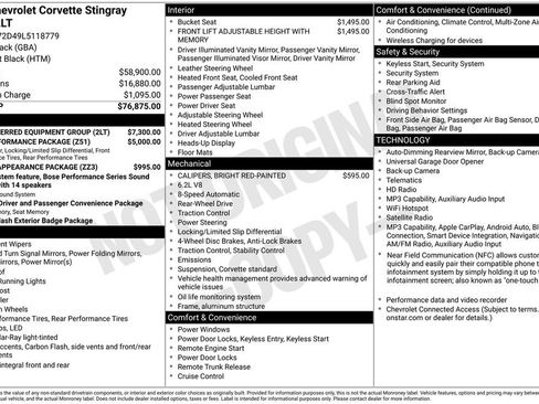 Used 2020 Chevrolet Corvette Stingray Preferred Cpe w/ 2LT Preferred Equipment Group RWD image 30