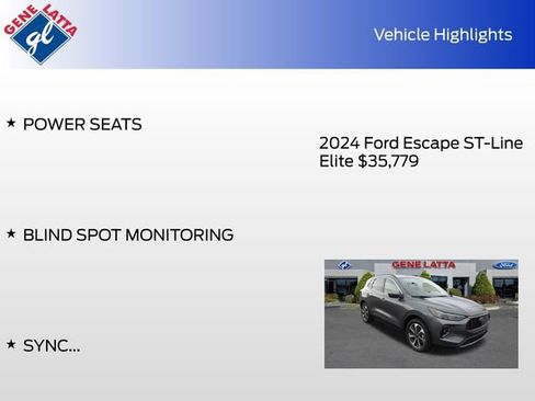 Used 2024 Ford Escape ST-Line Elite w/ Premium Technology Package image 34