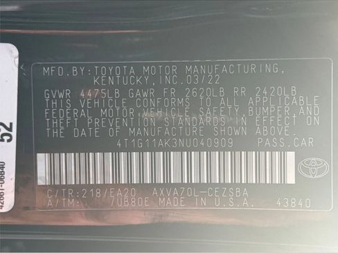 Used 2022 Toyota Camry SE image 22