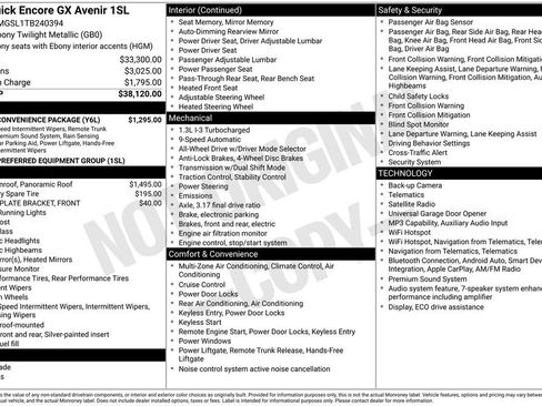 New 2026 Buick Encore GX Avenir w/ Avenir Convenience Package AWD/4WD image 5
