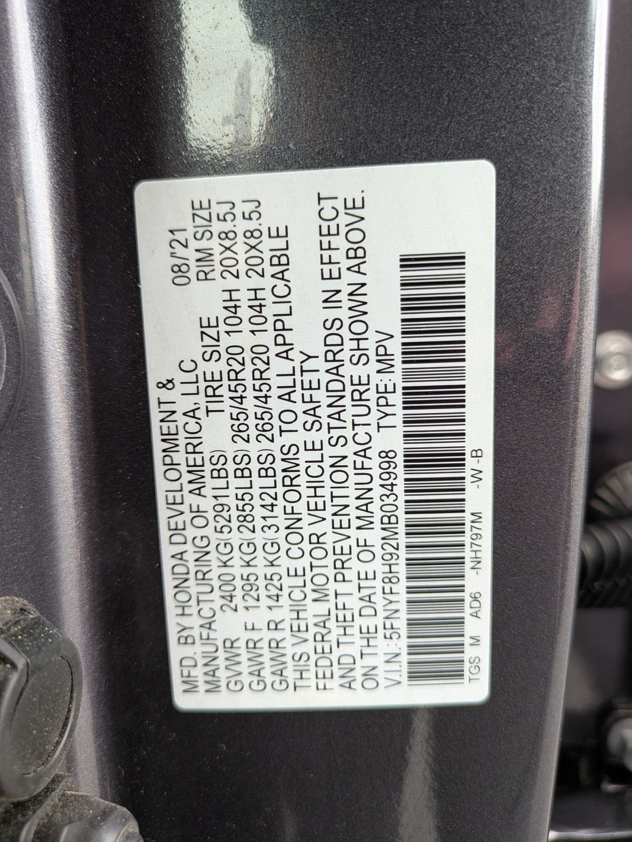 Used 2021 Honda Passport Touring image 35