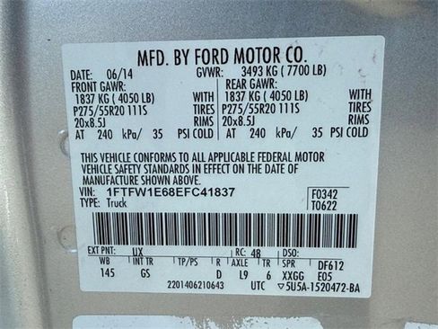 Used 2014 Ford F150 XLT w/ Equipment Group 302A Luxury image 25