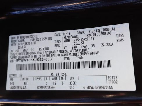 Used 2018 Ford F150 XLT w/ Equipment Group 302A Luxury image 9