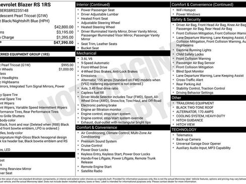 Used 2024 Chevrolet Blazer RS FWD image 38