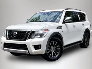 Used 2017 Nissan Armada Platinum w/ Captain Seat Package AWD/4WD video 1