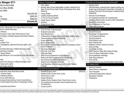 Used 2018 Kia Stinger GT1 image 30