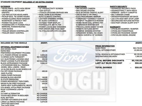 Used 2024 Ford F250 Lariat w/ Lariat Ultimate Package AWD/4WD image 2