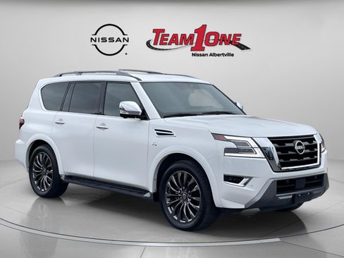 Used 2022 Nissan Armada Platinum w/ Captain's Chairs Package image 1