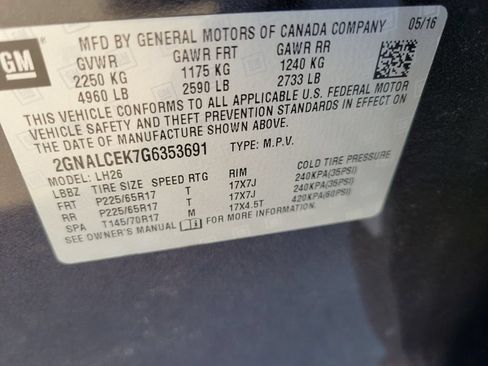 Used 2016 Chevrolet Equinox LT FWD image 9