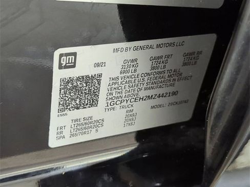 Certified 2021 Chevrolet Silverado 1500 Custom Trail Boss w/ LPO, Dark Essentials Package image 29