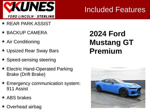 Used 2024 Ford Mustang GT Premium w/ GT Performance Package RWD image 2