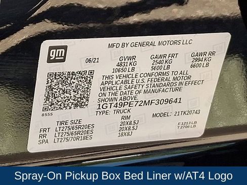 Used 2021 GMC Sierra 2500 AT4 w/ Snow Plow Prep/Camper Package image 30