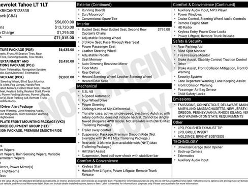 Used 2019 Chevrolet Tahoe LT w/ LT Signature Package image 42