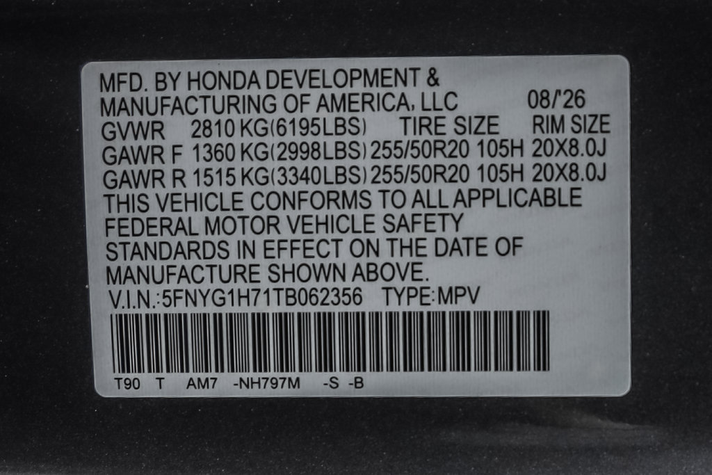New 2026 Honda Pilot Touring image 14